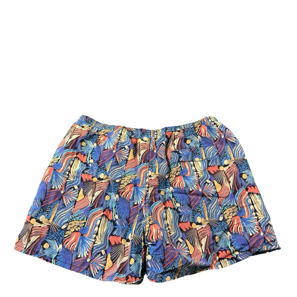 Patagonia Baggies Mesh Lined Athletic Shorts Purple Orange Yellow Mens XL